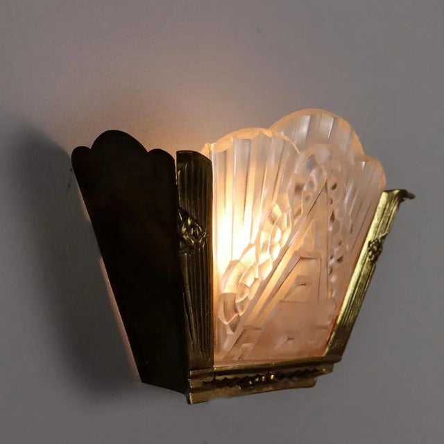 Vintage Art Deco Wall Lamp, Italy, 1940s For Sale - Image 6 of 10