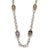 The Gabriel & Co. Infinity Multicolor Gems 14k White Gold Fancy Bead Necklace is a stunning piece of fine jewelry...