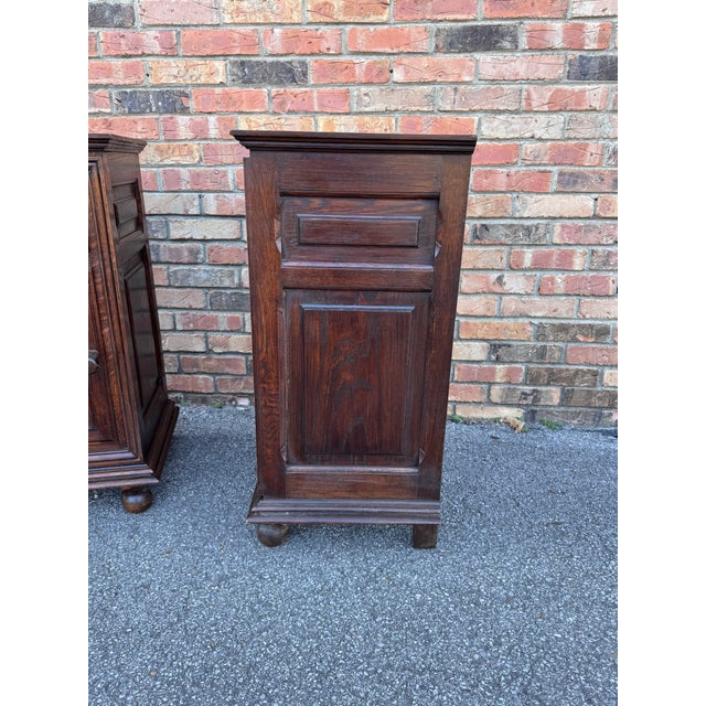 Wood Antique French Bedside Tables For Sale - Image 7 of 11