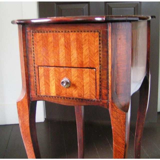 Traditional Late 19th Century Marquetry Table For Sale - Image 3 of 5