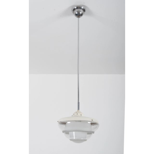 Bauhaus Opaline Glass Pendant Lamp in the Style of Poul Henningsen, 1930s For Sale - Image 14 of 14
