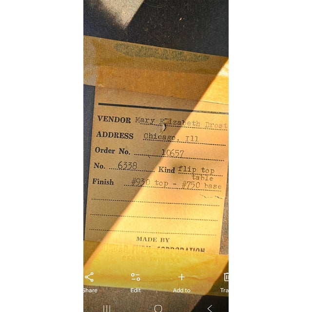 Dunbar Furniture 1950s Dunbar Rosewood Center Table/Flip Top CloverTable by Edward Wormley For Sale - Image 4 of 12