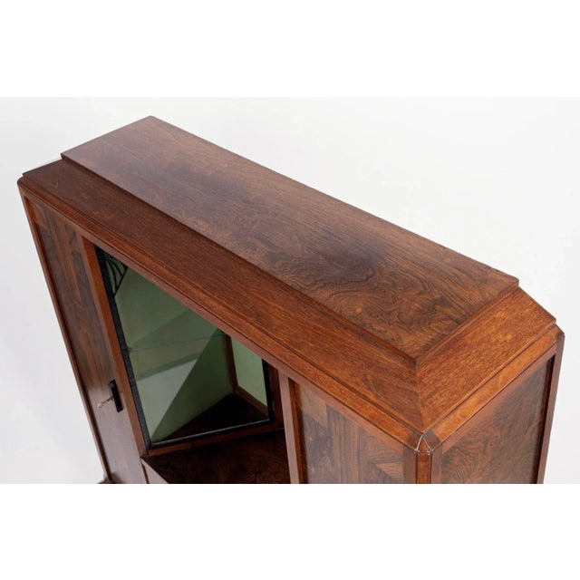 1920s Antique French Art Deco Vitrine Cabinet by Ateliers Gauthier Poinsignon, Signed For Sale - Image 11 of 12