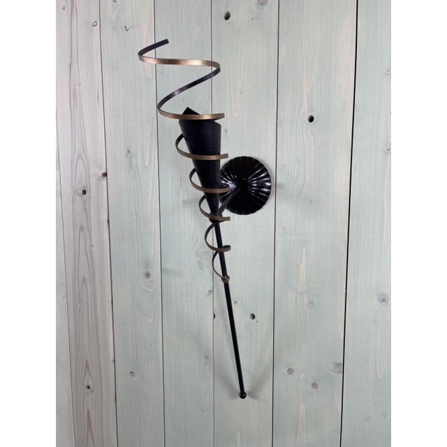 Vintage Chandelier and Wall Lights, 20th Century, Set of 3 For Sale - Image 5 of 7