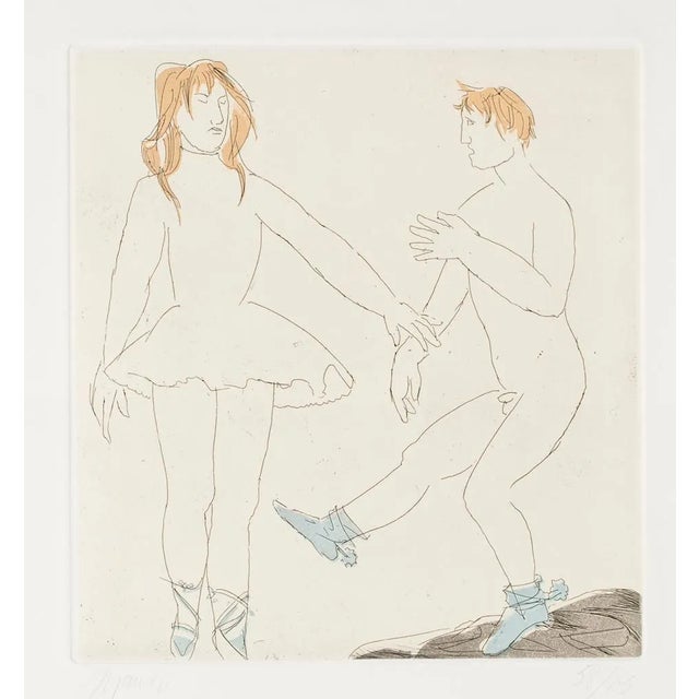Unknown - Step of Dance - Original Etching on Paper by Giacomo Manzù - 1970s For Sale
