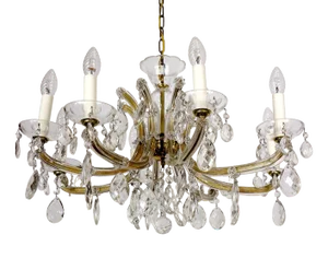 Maria Theresia Style Lead Crystal Chandelier, 1970s