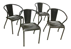 1960s Vintage Metal Dining Chairs- Set of 4