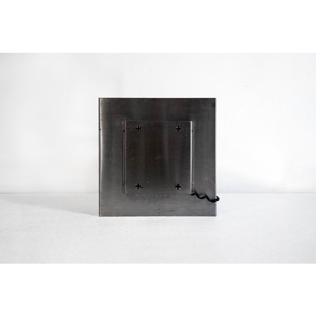 Four-Light Steel Sculptural Light from Roche Bobois, France, 1970s For Sale - Image 4 of 7