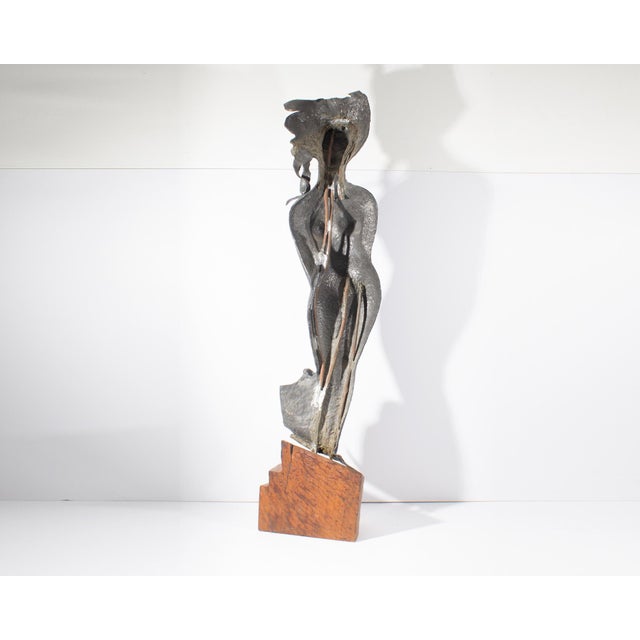 Hammered Metal Sculpture of a Woman by Charles Gordon Cutler For Sale - Image 9 of 9