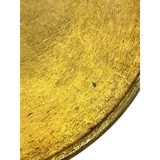 Late 20th Century Hand-Forged Gilded Iron Martini Drink Table in the Style of Visual Comfort For Sale - Image 15 of 17