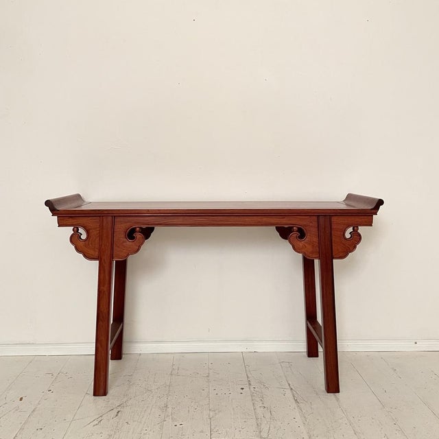 Chinese Console Table in Mahogany, 1940 For Sale - Image 18 of 18