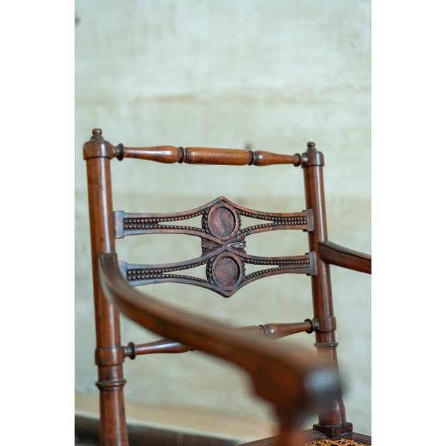 Brown Wooden Chairs with Vienna Straw, 1890s, Set of 2 For Sale - Image 8 of 16
