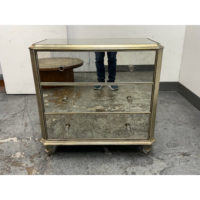 Asian Ethan Allen Vivica Mirrored Chest of Drawers For Sale - Image 3 of 12