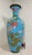19th Century Huge Antique 19th Century Japanese Meiji Cloisonne Enamel Baby Blue Palace Vase For Sale - Image 5 of 17