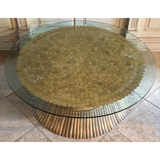 McGuire 1970s Mid-Century Modern Attributed to McGuire Bamboo Coffee Table. For Sale - Image 4 of 6
