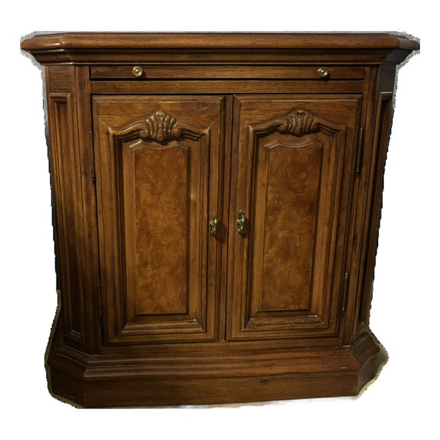 Thomasville 20th Century Burl Nightstand For Sale