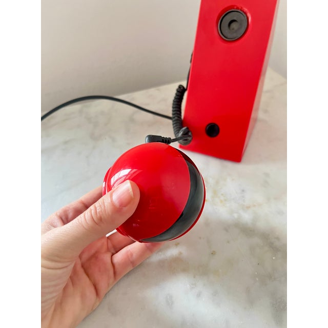 Red Vintage Space Age Red Magnetic Table Lamp from Brilliant Leuchten AG, Germany, 1980s For Sale - Image 8 of 12