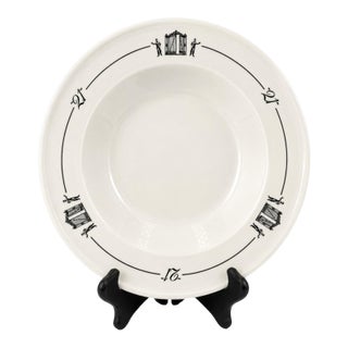Vintage the 21 Club Nyc Restaurant Equestrian Jockey Soup Bowl For Sale