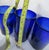 Mid 20th Century Vintage Cobalt Blue Blown Drinking Glasses - Set of 3 For Sale - Image 5 of 10