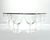 1960s Mid-century Vintage Minimalist 6 Silver Rim Wine Glasses 5 5/8” 12oz Good vintage condition. No chips, cracks, or...