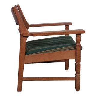 Danish Brutalist Razorblade Armchair from Henning Kjærnulf, 1960s For Sale