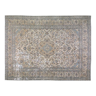 1960s Vintage Hand Knotted Rug,9'5"X12'7" For Sale