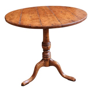 Georgian Style English Country Custom Guy Chaddock Round Occasional/ Center Table For Sale