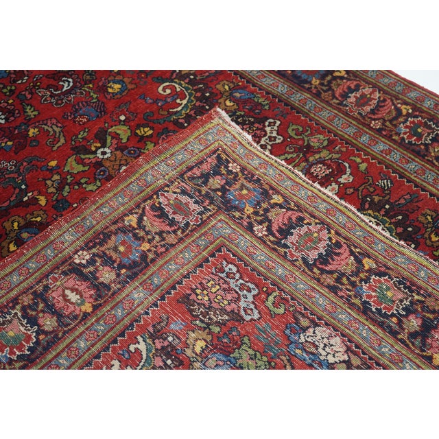 Antique Halvai Bijar Rug 4'7'' X 7'0'' For Sale - Image 12 of 12