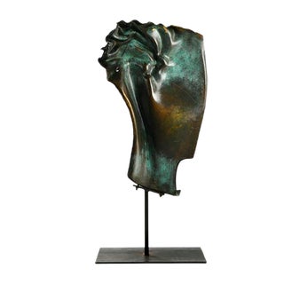 Bronze Sculpture Fragment on Base For Sale