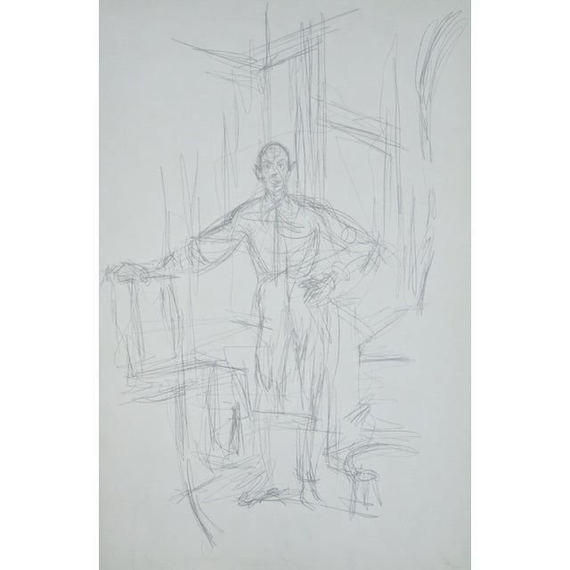 Black Alberto Giacometti, Portrait of Diego, 1963, Original Lithograph For Sale - Image 8 of 8