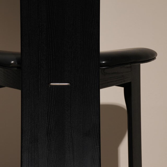 Wood Sculptural Iris Chairs by Bob van den Berghe for Tranekaer, Denmark, 1980s, Set of 4 For Sale - Image 7 of 18