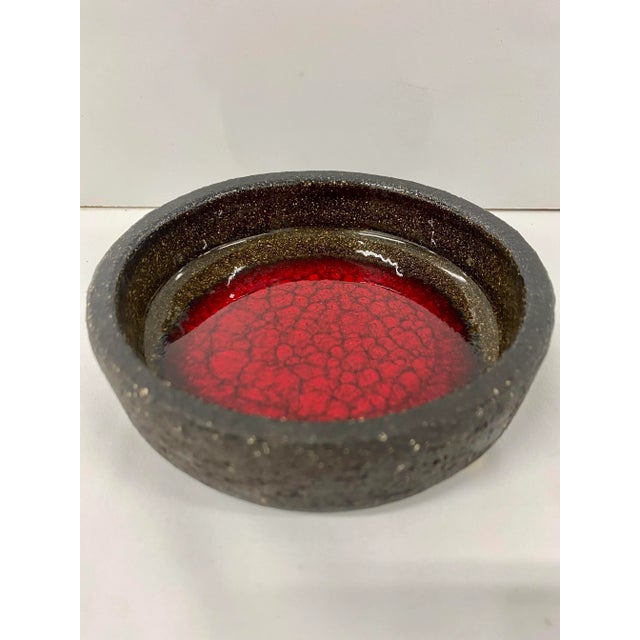 1960s Danish Modern Løvemose Ceramic and Enamel Dish For Sale - Image 5 of 5