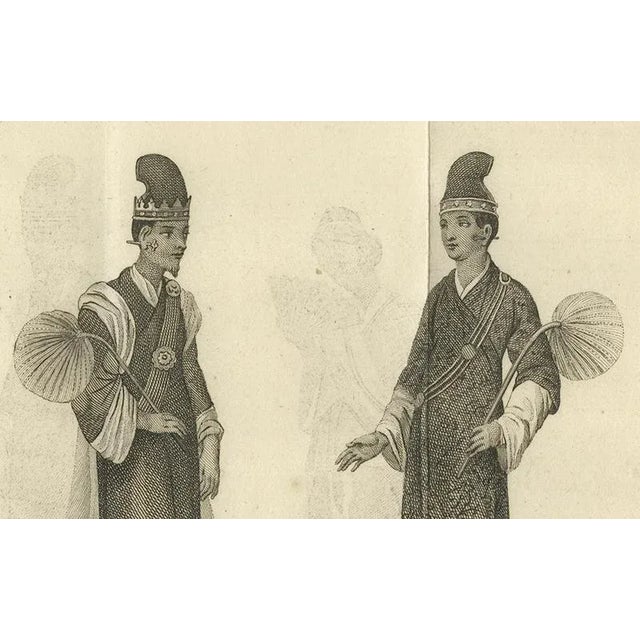 Burmese Official and Wife and Secretary in Ceremonial Dress, 1800, Paper For Sale - Image 5 of 10