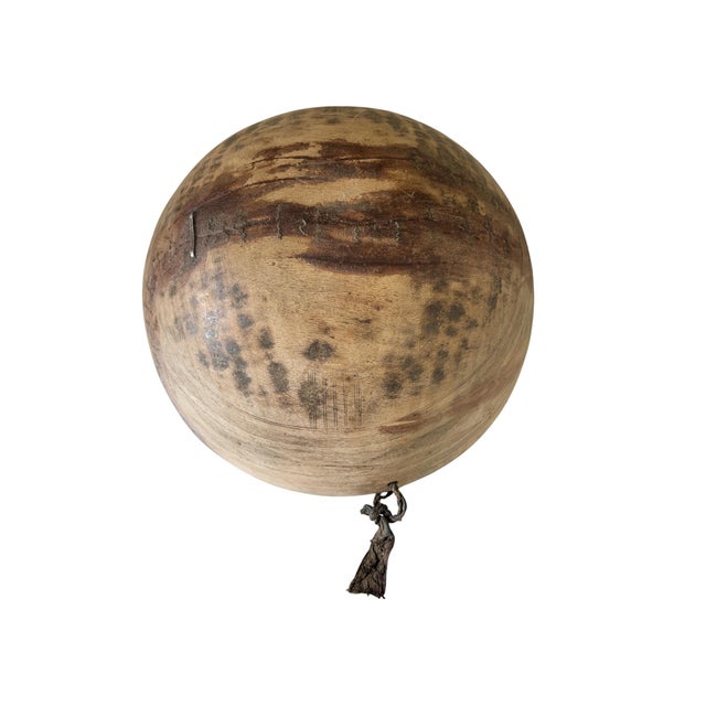 Vintage African Hausa Engraved Wooden Bowl From Niger 12" Diameter For Sale In New York - Image 6 of 9