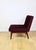 Vintage Loft Armchair in Burgundy Wine Velvet, 1970s For Sale - Image 4 of 12