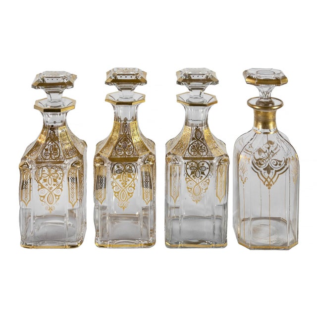 Black 19th Century Napoleon III Liqueur Box, France, Set of 21 For Sale - Image 8 of 12