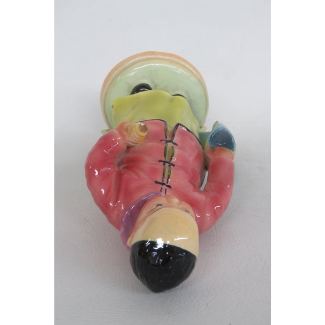 Brad Keeler Art Pottery Ceramic Figurine 601 Asian Boy in Robe With Fish 5025b For Sale - Image 12 of 15