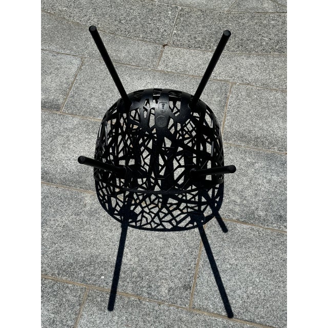 Janus Et Cie Forest Black Aluminum Outdoor Dining Armchairs – 22 Available For Sale - Image 16 of 18