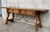 Late 19th Century Spanish Bench or Low Console Table with Drawers, Lyre Legs and Iron Stretcher For Sale - Image 17 of 18