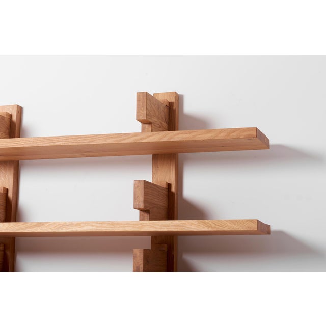 Pierre Chapo French Oak B17 Bibliothèque Wall Unit Shelf by Pierre Chapo For Sale - Image 4 of 8