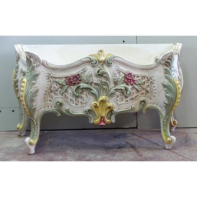 Vintage Italian Carved Acacia Planter, 1980s For Sale - Image 6 of 7