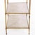 Brass A French Directoire Style Marble and Brass Three-Tier Table, C. 1945. For Sale - Image 8 of 8