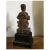 Chinese Carved Wood Statue of an Official Holding a Dog & Fish - Mounted on Custom Base For Sale - Image 4 of 11