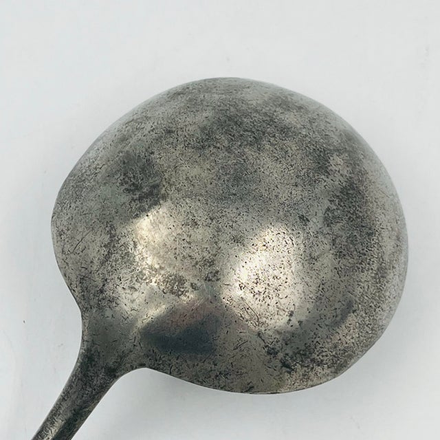 Early 19th Century Rustic German Pewter Ladle For Sale - Image 4 of 17