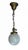Mid-Century Modern 1920s Frosted Glass Starburst Globe Hanging Light Fixture For Sale - Image 3 of 8
