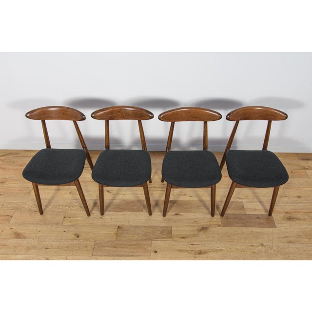 Mid-Century Modern Dining Chairs from Zamojska Furniture Factory, 1960s, Set of 4 For Sale - Image 4 of 18