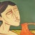 Contemporary After Migneco, Portrait Composition, 2000s, Watercolor on Canvas For Sale - Image 3 of 5