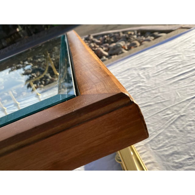Fireplace Fender Style Coffee Table Manner of Mastercraft For Sale - Image 12 of 13