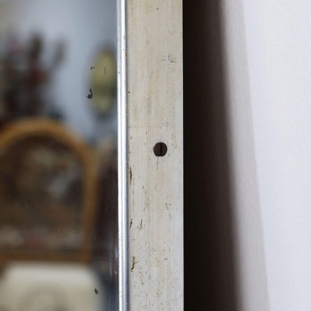 Mid-Century Modern Large Italian Industrial Mirror, 1970s For Sale - Image 3 of 10