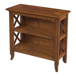 Newport 32"W 2 Shelf Bookcase, Medium Brown For Sale